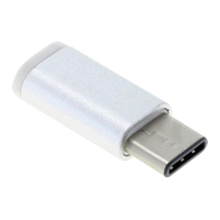 USB Micro-B (v) naar USB-C (m) Adapter - USB 2.0 - Wit