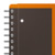 Oxford International A4+ Polypropylen doppelspiralgebundenes Organiserbook, liniert 6 mm, 80 Blatt, orange, SCRIBZEE® kompatibel