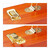 Relaxdays Malkoffer, 74-teiliges Malset, klappbare Tischstaffelei, Farben Set Acryl, Öl, Künstlerkoffer aus Holz, orange