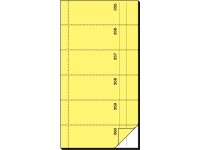 bonboekje Sigel zelfdoorschrijvend 10,5x20cm 360 nrs geel