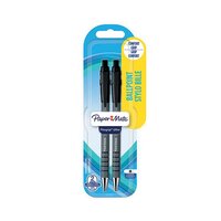 Papermate Flexgrip Retractable Ballpoint Pen Medium Tip Blister Blac(Pack of 24)