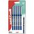 uni-ball Eye Micro UB-150 Liquid Ink Rollerball Pen Blue 0.5mm Tip 0.3mm Line (Pack 5)