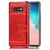NALIA Schutz Handyhülle für Samsung Galaxy S10e Spiegel Kunst Leder Etui Handy Tasche Rot