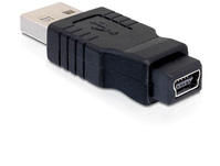 Adapter, mini USB B 5pin Buchse an USB A Stecker, Delock® [65094]
