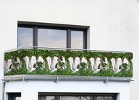 Maximex Balkon-Sichtschutz naturfrohem Efeu-Motiv, 5 m, reißfester Sichtschutz mit Efeu-Motiv, UV- und witterungsbeständig, 5 m