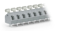 Leiterplattenklemme, 10-polig, RM 7.5 mm, 0,08-2,5 mm², 24 A, Käfigklemme, grau,