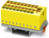 Verteilerblock, Push-in-Anschluss, 0,14-4,0 mm², 19-polig, 24 A, 8 kV, gelb, 327