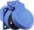 AS Schwabe 45085 Beépíthető dugalj IP54 Kék