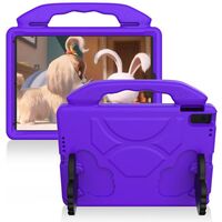 HANDY Protection Case for Apple iPad 10.2/Pro 10.5/Air 10.5 2019. Purple with handle and foldable hands for stand mode. Tablet-Hüllen
