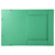 Sammelmappe mit Gummizug und 3 Klappen aus Colorspan-Karton 600g/qm, für Format DIN A3 - Grün