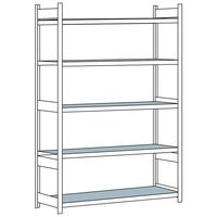 Wide span shelf unit, with steel shelf, height 3000 mm