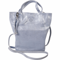 Tasche Federe Leder 16x9x23cm sky blue