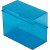 Karteibox A7 quer blau transparent