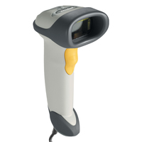 Zebra LS2208 Handscanner für 1D Code - USB, seriell (RS-232) - Anbindung: Kabel, Barcodescanner hellgrau