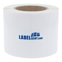 Thermotransfer-Etiketten 105 x 74 mm, wetterfest, 1.000 Polyethylen Etiketten weiß auf 1 Rolle/n, 3 Zoll (76,2 mm) Kern, permanent