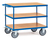 fetra® Tischwagen, 3 Ladeflächen 1200 x 800 mm, Holz Buchendekor, 600 kg Tragkraft