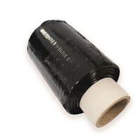 Mini hand stretch wrap, black - pack of 6 rolls