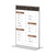Présentoir de table / porte-cartes de menu / porte-cartes de menu en forme de "T", en PVC rigide, transparent. | A5 35 mm