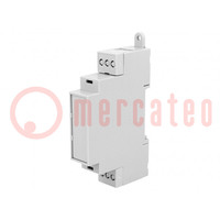 Enclosure: for DIN rail mounting; Y: 90.2mm; X: 18.1mm; Z: 57.5mm