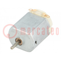 Motor: DC; without gearbox; 6VDC; 800mA; Shaft: smooth; 11500rpm