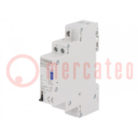 Relay: installation; bistable,impulse; NO; Ucoil: 24VDC; 32A; IP20