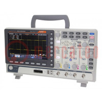 Oscilloscope: mixed signal; Ch: 4; 200MHz; 1Gsps; 10Mpts; MSO-2000E