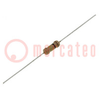 Resistor: carbon film; THT; 120Ω; 1W; ±5%; Ø3.2x9mm; axial