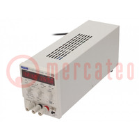 Power supply: programmable laboratory; Ch: 1; 0÷120VDC; 0÷0.75A