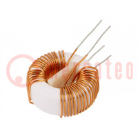 Inductor: wire; THT; 2.2mH; 3A; 40mΩ; 230VAC; 12x7mm; -20÷50%; 10kHz