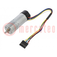 Motor: DC; with encoder,with gearbox; LP; 12VDC; 1.1A; 55rpm