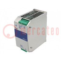 Power supply: switched-mode; for DIN rail; 180W; 24VDC; 7.5A; 87%