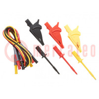 Test leads; black,red,yellow