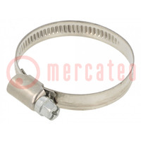 Cable tie; Ø: 32÷50mm; W: 9mm; Material: chrome steel AISI 430