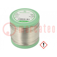 Soldering wire; Sn99Ag0,3Cu0,7; 0.8mm; 0.5kg; lead free; reel
