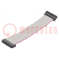 Ribbon cable with IDC connectors; Cable ph: 1.27mm; 0.15m