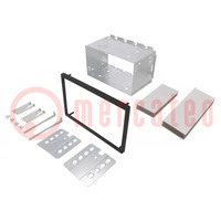 Universal mounting half frame; 2 DIN; Citroën,Ford,Mercedes