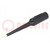 Probe tip; 3A; black; Tip diameter: 0.76mm; Socket size: 4mm; 70VDC