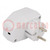 Enclosure: for power supplies; X: 45mm; Y: 70mm; Z: 40mm; ABS; grey