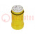 Avertisseur: lumineux; LED; jaune; 24VDC; 24VAC; IP66; SL4; -30÷60°C
