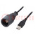 Kábel-adapter; USB 2.0; USB A dugó,USB B dugó (tömített); 1A; 5m