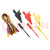 Test leads; black,red,yellow