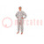 Coat; ESD; L; Features: dissipative; Application: cleanroom; white
