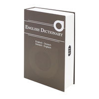 HMF 319-19 Buchtresor English Dictionary, Zahlenschloss, 23,5 x 15,5 x 5,5 cm Braun