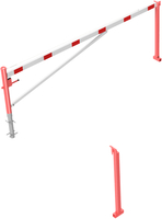Modellbeispiel: Drehschranke, horizontal schwenkbar mit zwei Auflagestützen (Art. 4213.40-zb)