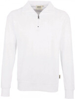 Zip-Sweatshirt Premium weiß Gr. XS