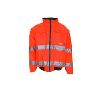 Warnschutzbekleidung Pilotjacke, orange, wasserdicht, Gr. S - XXXXL Version: M - Größe M