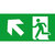 CUBE-LUX Piktogramm Rettungsweg aufwärts links
