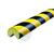 Knuffi Wallprotection Kit Typ A+, gelb/schwarz, zum Verschrauben, Länge: 1,0 m