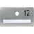 Produktbild zu SOLIDO névtábla kitekintő nélkül, ø 14 mm furattal, ezüst eloxált, gravír: 12