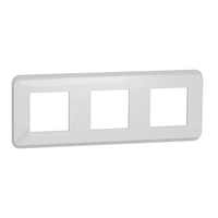 SCHNEIDER UNICA PRO PLAQUE DE FINITION 3 POSTES BLANC - NU400618